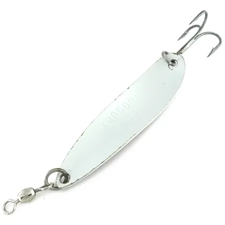 Luhr Jensen Krocodile Die #5 Ondulante, Blanc / Rouge, 25g, Prisme, #8508