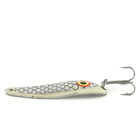 Wolverine tackle Cobra Glow Cuillère, Blanc / Nickel, 14g, Glow, #8513