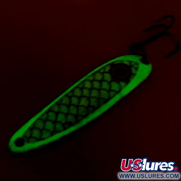 Wolverine tackle Cobra Glow Cuillère, Blanc / Nickel, 14g, Glow, #8513