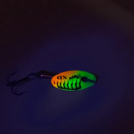 Mepps XD 1 Cuillère, Rainbow Flame, 2.7g, UV réactif, #8535