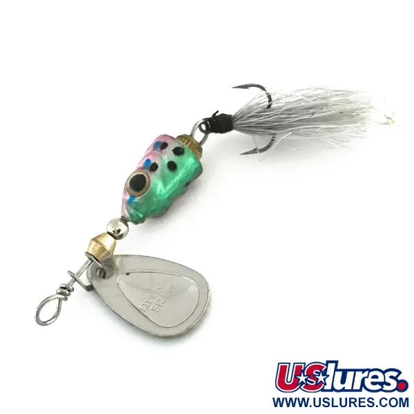Blue Fox Vibrax Shallow Cuiller, Truite Arc-en-ciel, 5g, Triple Plumé, #8541