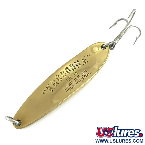Luhr Jensen Krocodile Die #4 Cuillère, Or, 19g, Lancer long, #8574