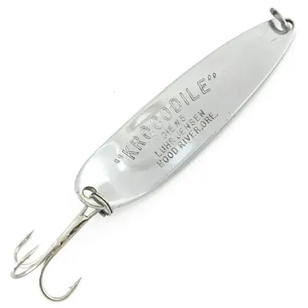 Luhr Jensen Krocodile Die #5 Cuillère, Nickel, 28g, Motif Écailles, #8576