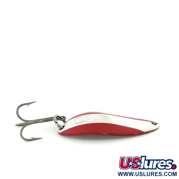 Dardevle Devle Dog 7700 Ondulante, Rouge / Blanc / Nickel, 14g, #8579