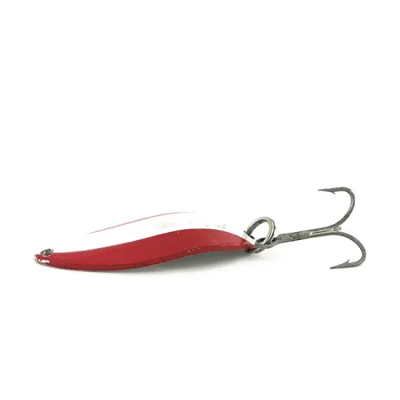 Dardevle Devle Dog 7700 Ondulante, Rouge / Blanc / Nickel, 14g, #8579