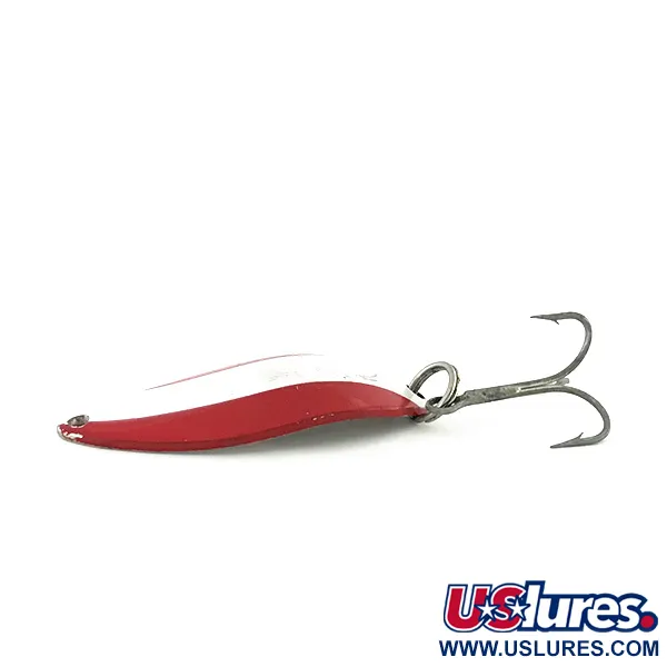 Dardevle Devle Dog 7700 Ondulante, Rouge / Blanc / Nickel, 14g, #8579