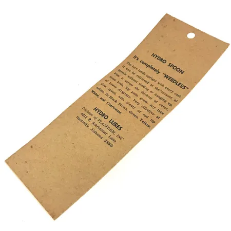 Hydro Lures Weedless Hydro Spoon Cuillère Anti-herbe, Blanc/Gris, 14g, #8595