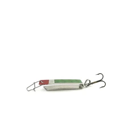 South Bend Super-Duper 502 Cuillère, Nickel/Rouge/Vert, 2,5g, #8620