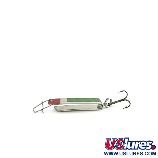 South Bend Super-Duper 502 Cuillère, Nickel/Rouge/Vert, 2,5g, #8620