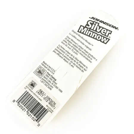 Weedless Johnson Silver Minnow Cuiller, Rouge/Noir/Or, 14g, #8625