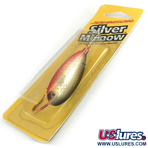 Weedless Johnson Silver Minnow Cuiller, Rouge/Noir/Or, 14g, #8625