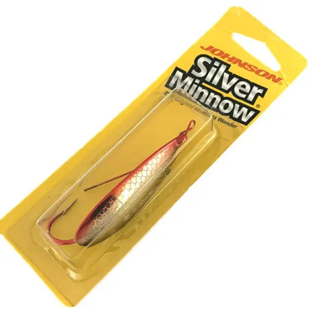Weedless Johnson Silver Minnow Cuiller, Rouge/Noir/Or, 14g, #8625