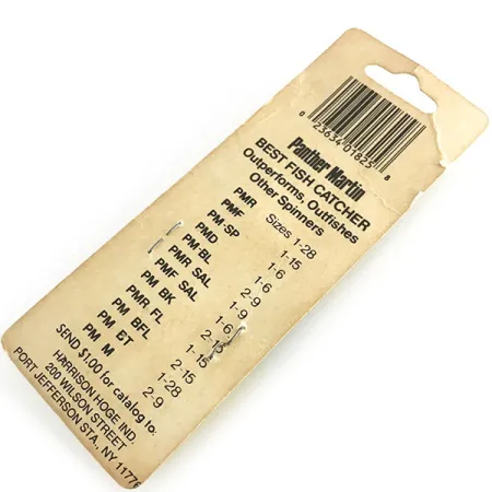 Panther Martin 9 Cuiller, Nickel, 11g, Sans Étrier, #8626