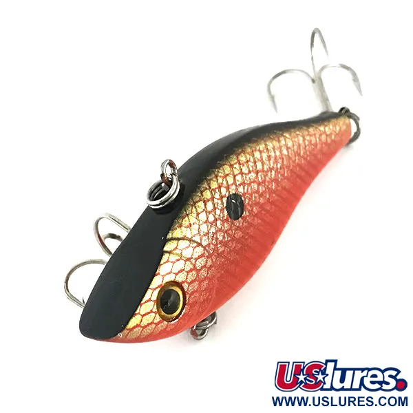 Bass Pro Shops XTS Lipless Crankbait, Rouge/Or/Noir, 14g, Bruiteur, #8636