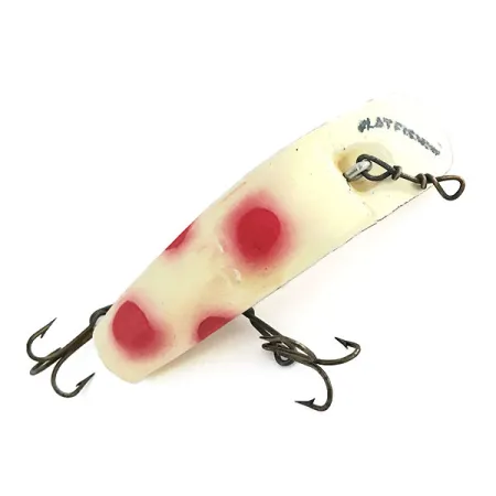 Yakima Bait FlatFish F6 Leurre, Blanc / Rouge, 3g, Spreader Bar, #8668