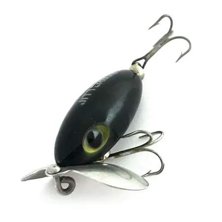 Fred Arbogast Jitterbug Leurre Surface, Noir, 7g, Bavette Métal, #8671