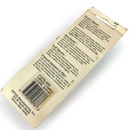 Prescott Spinner Little Doctor 275 Cuillère, Cuivre/Orange, 21g, #8680