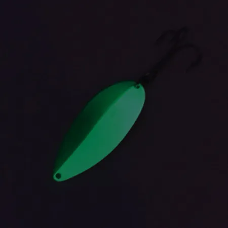 Seneca Little Cleo (Hula Girl) Glow Cuillère, Vert/Blanc, 21g, #8684