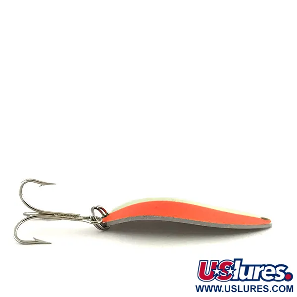 Acme Little Cleo Glow Cuillère, Blanc/Orange/Nickel, 11g, Glow, #8687