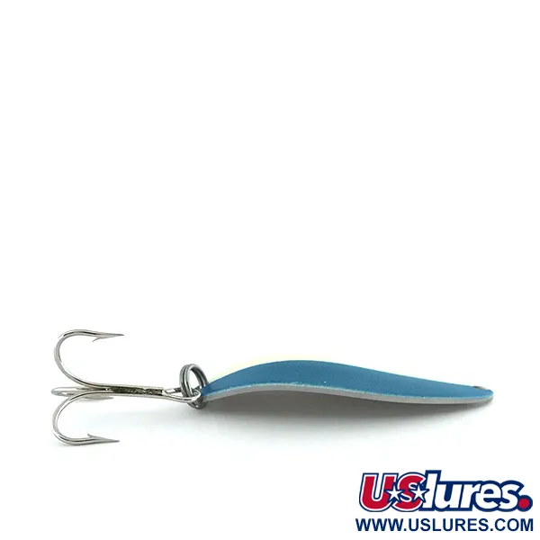 Acme Little Cleo Glow Cuillère, Bleu/Blanc/Nickel, 11g, Glow, #8688