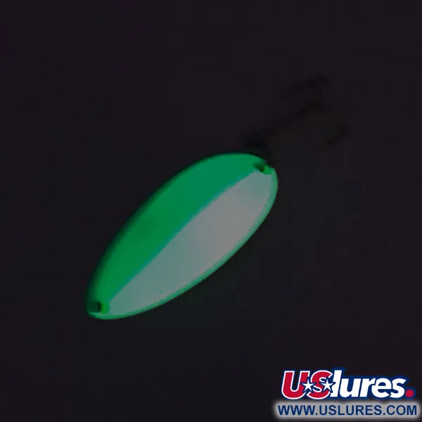 Acme Little Cleo Glow Cuillère, Bleu/Blanc/Nickel, 11g, Glow, #8688