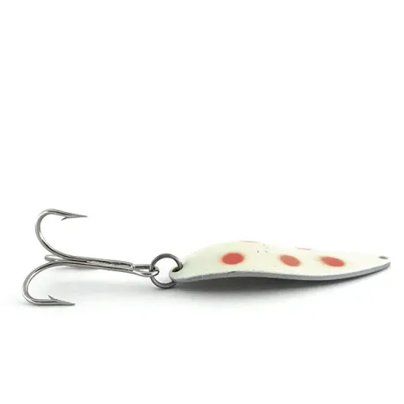 Acme Little Cleo Glow Cuillère, Blanc/Rouge/Nickel, 21g, Glow, #8689