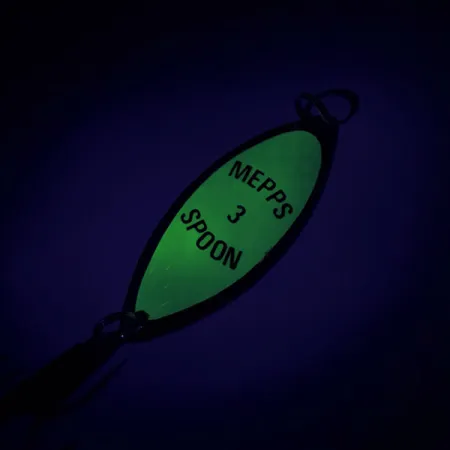 Mepps Spoon 3 Cuillère, Or/Vert, 13g, Phosphorescente, #8690