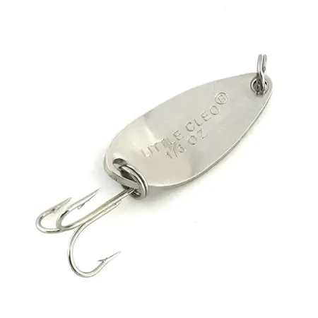 Acme Little Cleo Cuillère, Nickel / Bleu, 3.5g, Style US, #8694