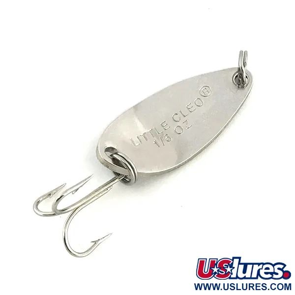 Acme Little Cleo Cuillère, Nickel / Bleu, 3.5g, Style US, #8694