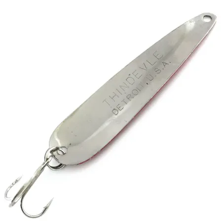 Eppinger Dardevle ThinDevle Cuillère, Rouge/Blanc/Nickel, 11g, #8711