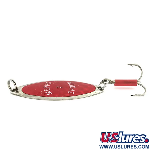 Mepps Spoon 2 Cuiller Ondulante, Rouge holographique, 9g, USA, #8717