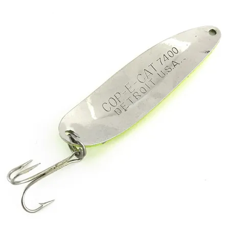 Eppinger Dardevle Cop-E-Cat 7400 UV Cuillère, Jaune/Nickel, 14g, #8721