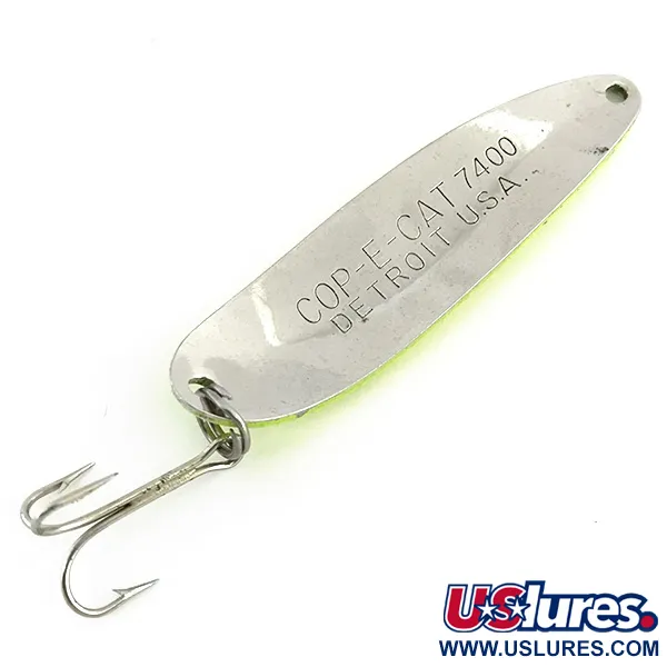 Eppinger Dardevle Cop-E-Cat 7400 UV Cuillère, Jaune/Nickel, 14g, #8721