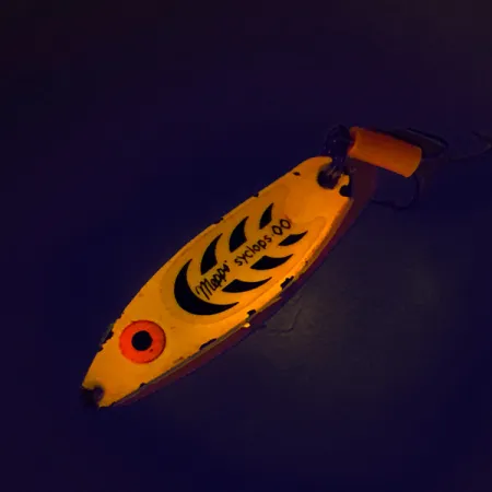 Mepps Syclops 00 UV Cuillère, Orange Fluorescent, 4,5g, UV, #8727