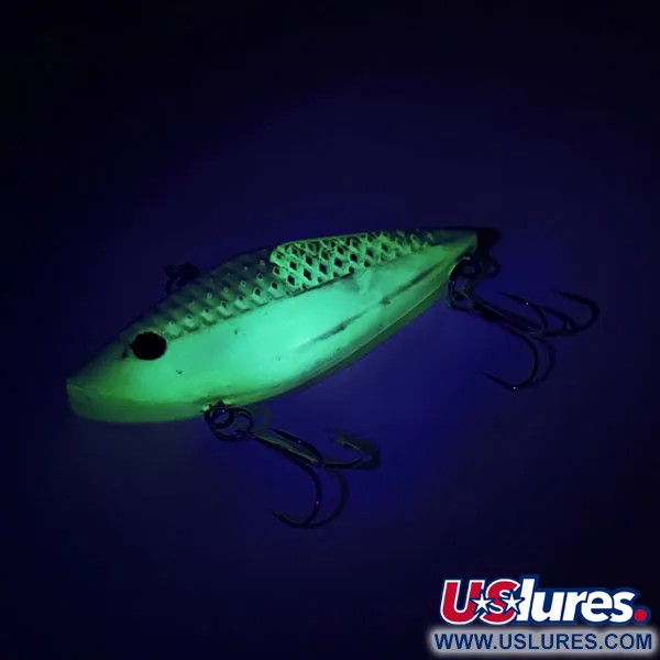 Strike King Diamond Shad UV Lipless Crankbait, Bleu-vert/UV, 12g, #8759