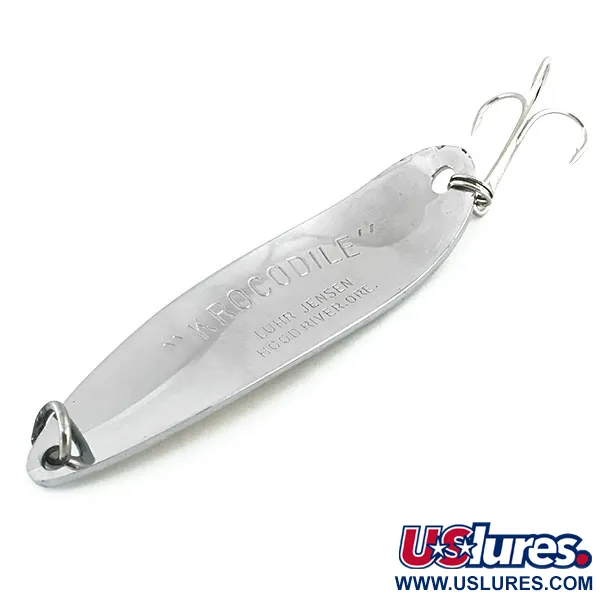 Cuillère Luhr Jensen Krocodile Die #5, Nickel/Hologramme Doré, 28g, #8766