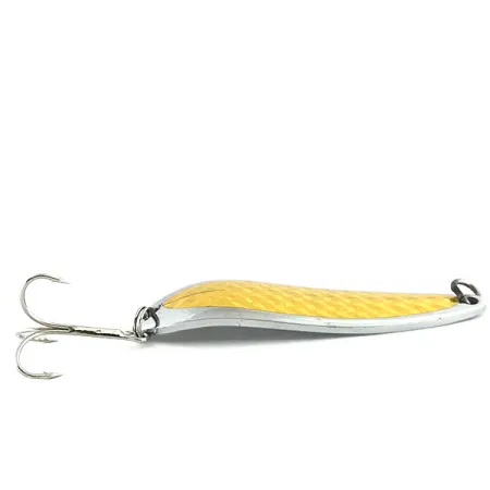 Cuillère Luhr Jensen Krocodile Die #5, Nickel/Hologramme Doré, 28g, #8766