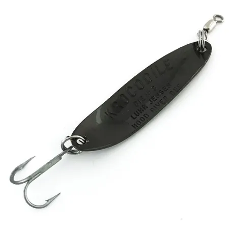 Luhr Jensen Krocodile Die #3 Cuillère, Noir, 10g, Vintage, #8775