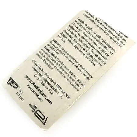 Heddon Tiny Torpedo Leurre Topwater, Transparent, 7g, Hélice, #8787