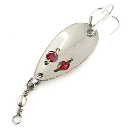 Gibbs Ruby Eye Wiggler 1 Cuillère, Argent/Rouge, 7g, Perles Verre, #8805