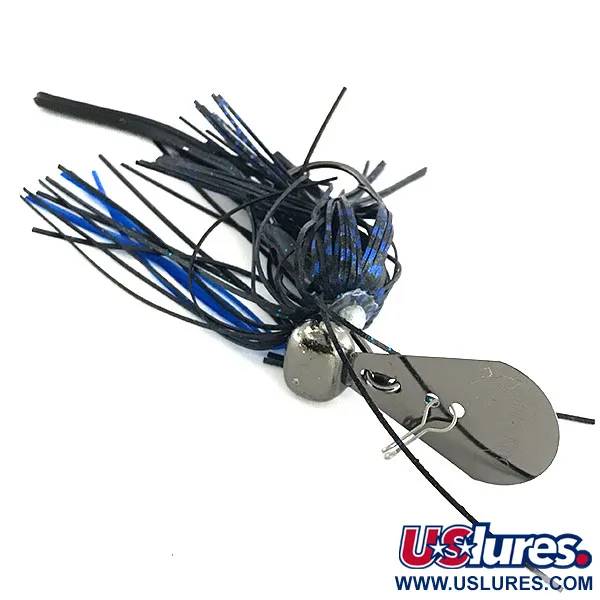 Strike King Rage Blade Jig, Noir, 12g, Hameçon Gamakatsu, #8808