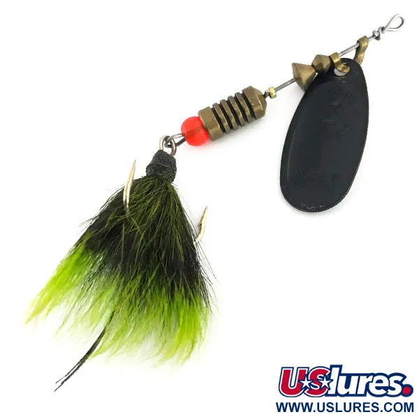 Mepps Black Fury 3 Dressed Cuillère, Black/Chartreuse, 7.3g, #8815