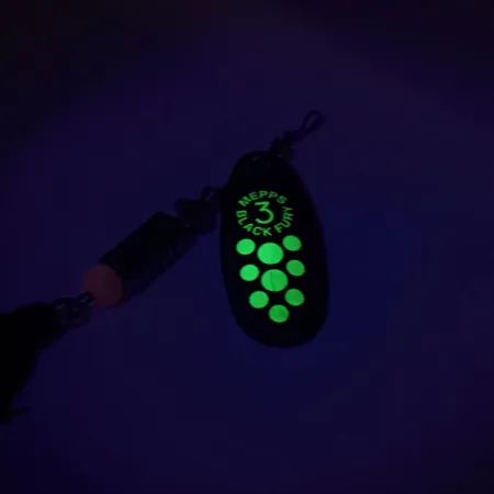 Mepps Black Fury 3 Dressed Cuillère, Black/Chartreuse, 7.3g, #8815