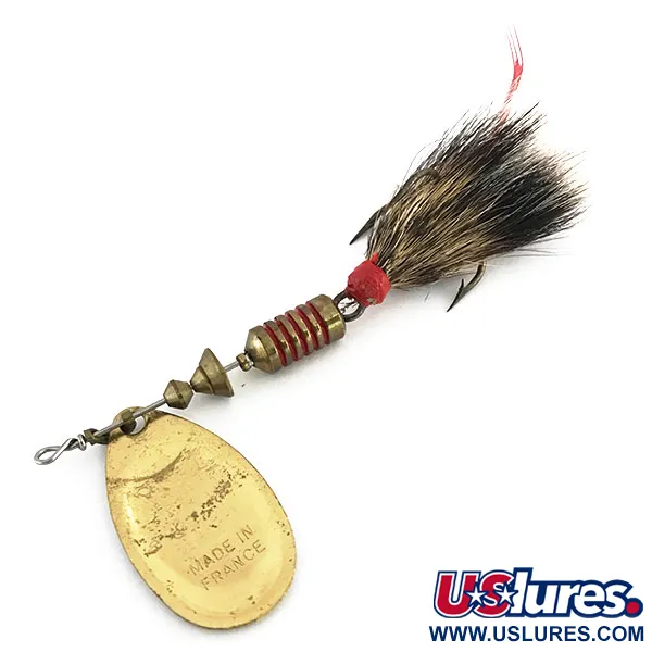 Mepps Aglia 3 dressed Cuiller, Or, 7,3g, Mouche naturelle, #8816