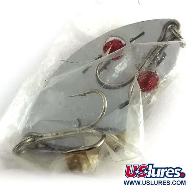 Herter's Glass eye spoon Ondulante, Nickel / Yeux Rouges, 28g, #8836