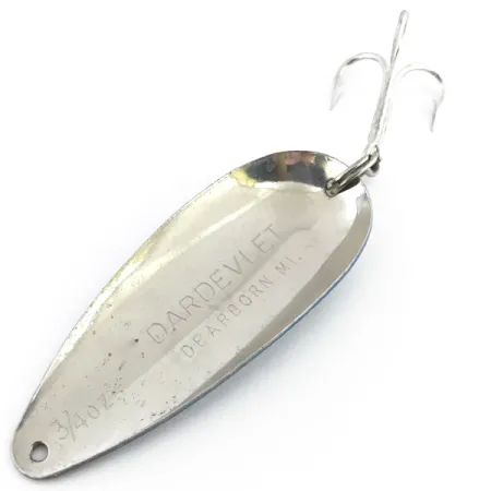 Cuillère Eppinger Dardevle Dardevlet, Bleu / Nickel, 21g, Dearborn, #8853