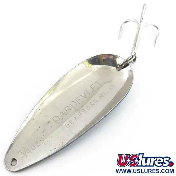 Cuillère Eppinger Dardevle Dardevlet, Bleu / Nickel, 21g, Dearborn, #8853