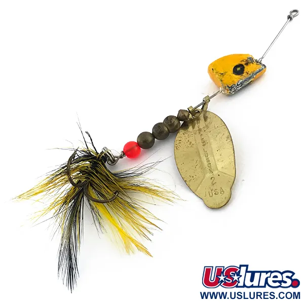 Mepps Lusox 2 Cuiller, Or / Jaune, 17g, Tête amovible, #8858