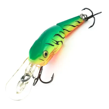 Rapala Shad Rap Jointed RS 04 Leurre, Fire Tiger, 5g, Suspending, #8884