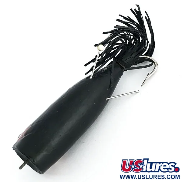 Burke Weedless Popper Leurre Surface, Noir, 7g, Anti-herbe, #8889